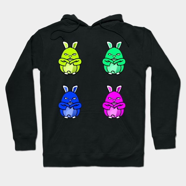 Easter Bunny popart Hoodie by YungBick